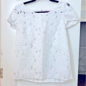 Lilly Pulitzer Floral Lace Top - Small
